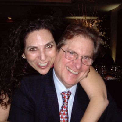 Sharon Lyn and Richard Feldstein taking a picture together on the Richards 70th birthday. 